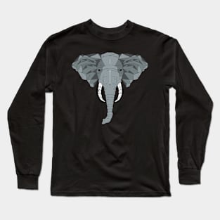 Geometric Elephant Long Sleeve T-Shirt